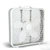 InfiniPower 20'' Box Fan, 3-Speed Cooling Table Fan with Aerodynamic Shaped Fan Blades, Convenient Carry Handle and Safety Grills