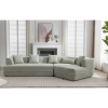 [VIDEO PROVIDED][ New And Upgraded Extended Edition]Modular sofa , modern minimalist style sofa, upholstered , free combination, round fiber fabric