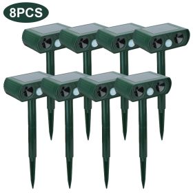 Ultrasonic Animal Repeller Solar Powered Motion Sensor Repellent IPX4 Waterproof Outdoor For Farm Garden Yard Repelling Deer Raccoon Cat Dog Rabb