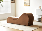Solace Yoga Chaise Lounge Chair for Stretching, Relaxation & Exercise, Ergonomic Design with Soft Yet Firm High-Density Foam Core