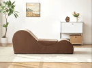 Solace Yoga Chaise Lounge Chair for Stretching, Relaxation & Exercise, Ergonomic Design with Soft Yet Firm High-Density Foam Core