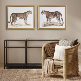 Cheetah Framed Graphic Wall Decor 2 Piece set