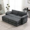 [VIDEO provided] [New] Free Combination Modular Convertible Sectional Sofa Bed Set, 4 Seat Upholstered Sleeper Corner Couch