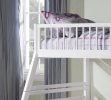 Jason White Finish Twin/Full Bunk Bed W/Storage