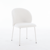 Heng Ming iron-footed dining chair with adjustable foot pads. Suitable for dining room, living room, study room,set of 2