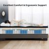 Queen Size 12" OEKO-TEX100 Breathable Kniited Fabric Cover Cool Memory Foam Individual Pocket Spring Hybrid Mattress