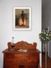 "No. 3 Bee Sting" on a crock by Susan Boyer, Ready to Hang Framed Print, White Frame