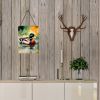 NEW Mallard Wall or Door Hanging Prints Aluminum Metal Sign Kitchen Wall Bar Bathroom Plaque Home Decor Front Door Plaque, 12x16, Multicolor
