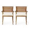 Outdoor HERMOSA KD WOOD DINING SET with Cushions