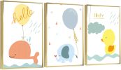 Framed Canvas Wall ArtOil Paintings Impressionism Aesthetic Prints Canvas Paintings for Living Room Bedroom Office Home; 3 Panels