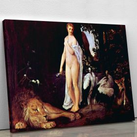 Fable by Klimt Canvas Print or Poster (Type: Standard Framed Canvas Print, size: 4X-Large (44" x 33"))